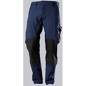 BP 1861-620-1432 Workwear heren Superstretch broek, polyamide en elastaan, nachtblauw/zwart, maat 52n