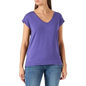 bestseller a/s Dames PCBILLO Tee Stripes NOOS T-shirt, Ultra Violet/Detail:Multi Lurex, XS