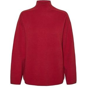 VERO MODA Dames Vmgold Ls Highneck Pinstripe Pullover Ga gebreide trui, salsa, M