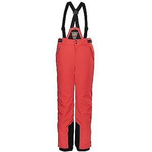 killtec meisjes Skibroek/functionele broek met afritsbaar bovenstuk, sneeuwvanger en randbescherming KSW 77 GRLS SKI PNTS, coral, 128, 37258-000