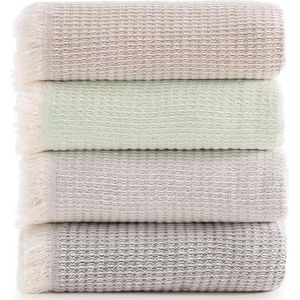 Todocama Multifunctionele sprei, sofasprei, voor bed, banksprei, gemaakt in Spanje, wafelpatroon, 230 x 260 cm, groen