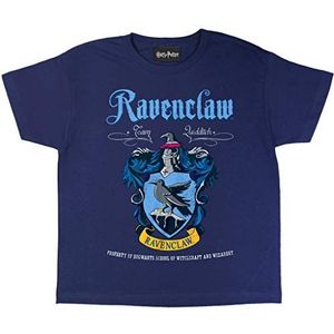 Harry Potter Ravenclaw Crest Jongens T-shirt Marine 158 | Ages 3-13, Harry Potter cadeaus, Boys Fashion Top, Kinderkleding, Kids Idee van de Gift