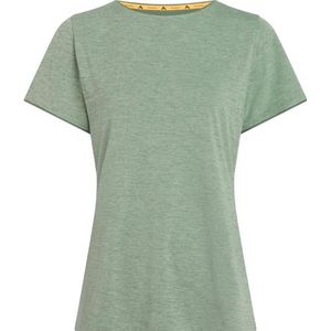 McKinley Hunu Dames T-shirt, Melange/Mint Light, 42