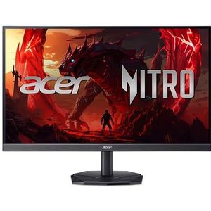 acer Nitro KG242YX1bmiipfx, 23,8 inch FullHD IPS Gaming PC Monitor, 200Hz (1920x1080, 16:9, AMD FreeSync Premium, 1ms (VRB), 250Nits, 2xHDMI 2.0/1xDP 1.2) pc-monitor, kleur zwart