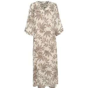 Part Two BeritPW Damesjurk, regular fit, lange jurk, Black Delicate Leaf, 42