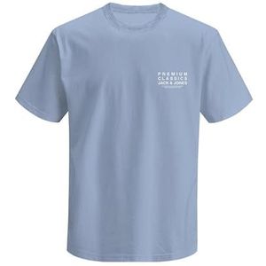 JACK & JONES Jprblatailor Ss Tee FST, Chambray Blue, XS