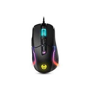 RGB Kick gaming-muis met instelbare achtergrondverlichting, ergonomisch design, meerdere programmeerbare toetsen, ideaal voor games en intensief gebruik.