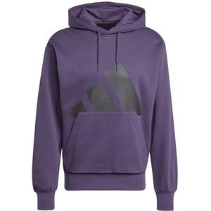 adidas Heren ESSENTIALS BIG LOGO FLEECE HOODIE, aurora plum/black, L
