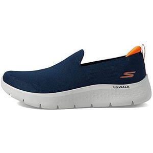 Skechers Heren 216482 Nvor sportschoenen, Navy Textiel Oranje Trim, 43 EU