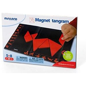 Miniland Miniland95007 magnetisch tangram, meerkleurig