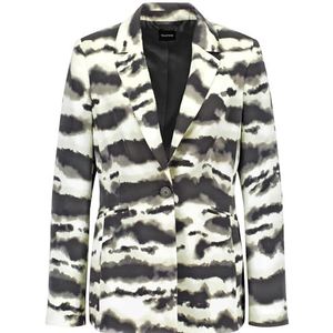 TAIFUN Blazer met lange mouwen, Champagne patroon, 34