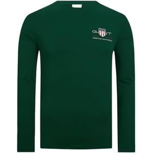 GANT REG MEDIUM Archief Shield LS T, Deep Forest Green, 3XL