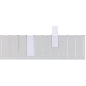 ELBA 100420914 pendel-insteekbordje 50 stuks van PVC plaatlijsten voor pendelregistraturen kleurloos