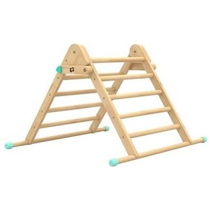 TP Speelgoed, Active-Tots, houten klimrek voor binnen voor baby's en peuters, binnengebruik, driehoek in Piklerstijl, babyspeelgoed, interative speelgym voor baby's, vanaf 12 maanden, hout