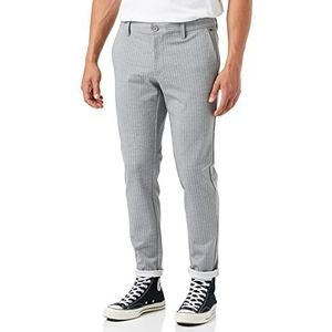 Only & Sons Onsmark Pant Stripe Gw 3727 Noos heren Chinobroek,lichtgrijs gem.,33W / 32L