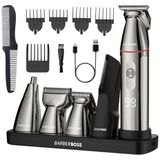 BarberBoss QR-6010 - Tondeuse - 5 in 1 - Inclusief Lades en Peinen