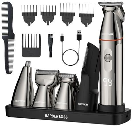 BarberBoss QR-6010 - Tondeuse - 5 in 1 - Inclusief Lades en Peinen