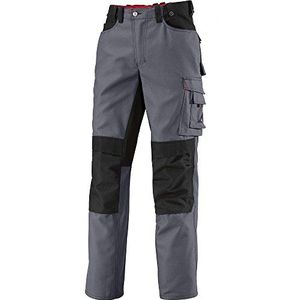 BP Workwear 1789-555-53 werkbroek - elastiek in de rug - tailleplooien - normale pasvorm - maat: 60n - kleur: donkergrijs/zwart