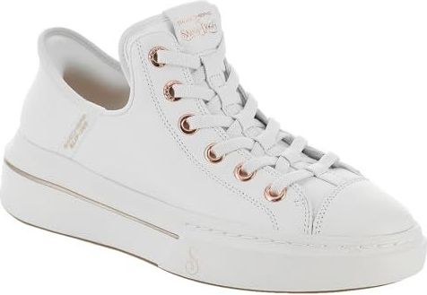 Skechers - Snoop One Og - Leren Sneakers - Wit - Luchtgekoeld Traagschuim