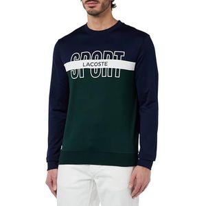 Lacoste Sweatshirt, marineblauw/wit-sinople, XL