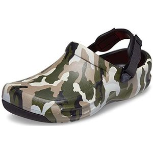 Crocs Unisex Bistro Pro Literide klomp, Camo, 39/40 EU