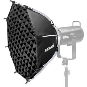 NEEWER 55 cm achthoekige softbox, Quick Release Bowens Mount Softbox met Honingraat Grid, Lichtdiffusers, Tas voor RGB CB60 CB60B CB200B MS60B MS60C MS150B S101-300W/400W Pro Vision 4 Q4, NS22P