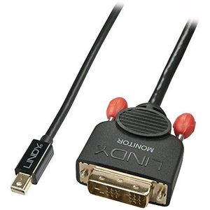 LINDY 41950 0,5 m Mini DisplayPort naar DVI-kabel, zwart