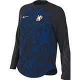 Nike Dames Top CFC Wnk Df Strk Crew Drltopse, Pitch Blue/Pitch Blue/Natural, FN4140-426, M