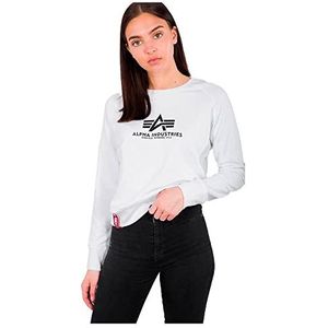 ALPHA INDUSTRIES Dames New Basic Sweater Wmn Hoodie, wit, M