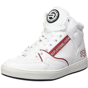 Replay Cobra Mid sneakers voor jongens, 079, wit-rood, 33 EU