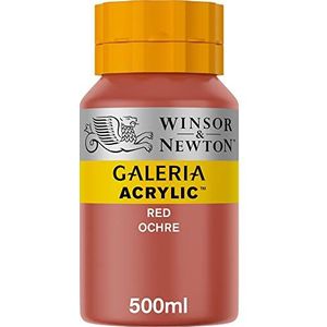 Winsor & Newton 2150564 Galeria acrylverf, hoge pigmentatie, lichtecht en verouderingsbestendig, romige vloeiende consistentie - 500ml Pot, Red Ochre