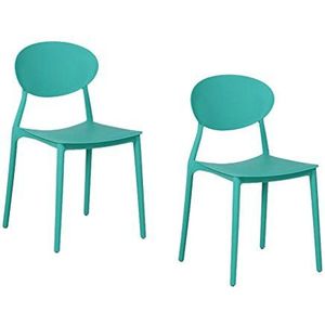 Zons stoel, groen, 48 x 48 x 81 cm