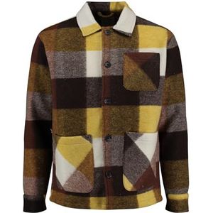 KEY LARGO MSH KLLOCARNO 1/1 Checks Herenhemd, Mud Brown (1607), L