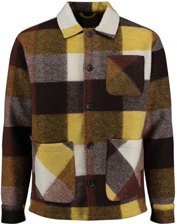 KEY LARGO MSH KLLOCARNO 1/1 Checks Herenhemd, Mud Brown (1607), L