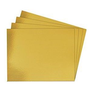 House of Card & Papier A2 240 gsm Foil Card - Goud (Pak van 25 Sheets)
