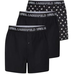 Karl Lagerfeld - Boxershorts - Zwart/Wit - 3 Pack