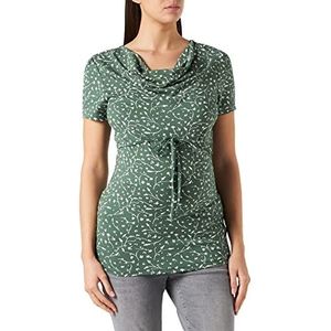 Noppies Dames Tee Nursing Short Sleeve Allover Print Kearny T-shirt, groen (duck green), 34
