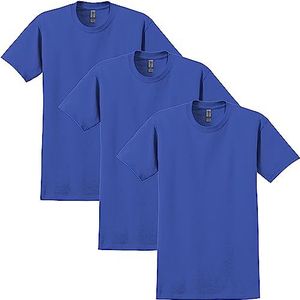 Gildan Heren Ultra Cotton Style G2000 Multipack T-shirt, koningsblauw (3-pack), XX-Large