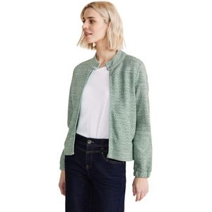 Street One Dames Structure Multicolor Jacket Shirt, Fresh Spring Green, 46
