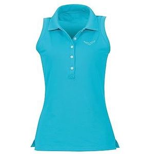 Trigema Poloshirt voor dames, blauw (Azur 051), XXL