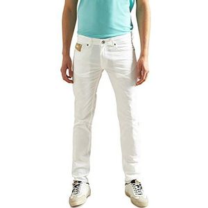 La Martina Heren Slim Jeans, wit (Optic White 00001), 40W x 36L