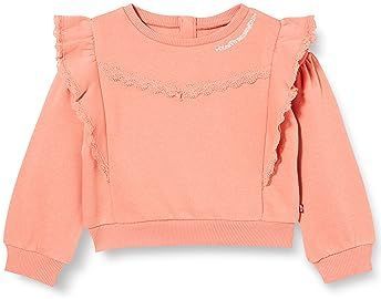 LEVI'S - Kids Ruffle Sweatshirt - Terra Cotta - Katoen