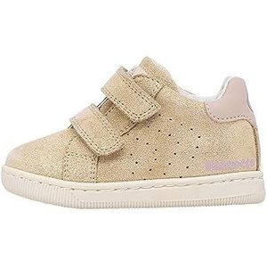 Falcotto KINER VL-sneakers van leer en glitter-wit, Platina, 23 EU