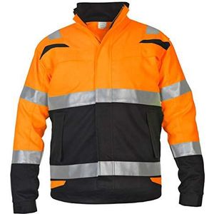 Hydrowear 044479OB Harwich Trendy Hoog Zichtbaar Lijn Werkjack, Hi-Vis Oranje/Zwart, 60 Grootte