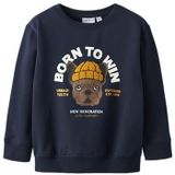 Sweatshirt - Regular Fit - Geborstelde Sweatstof - Lange Mouwen