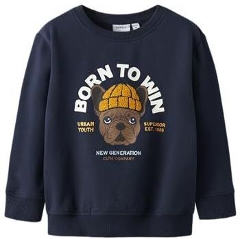 Sweatshirt - Regular Fit - Geborstelde Sweatstof - Lange Mouwen