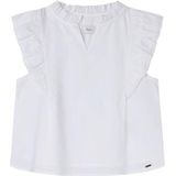 Pepe Jeans - PG301700 - Blouse - Wit - Casual - Mouwloos / Spaghettibandjes