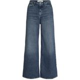 Jack & Jones - DNM Noos JXTOKYO - Damesjeans - Donkerblauw - Wijde Pasvorm