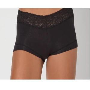 Maidenform Damesslips voor jongens (set van 3), zwart, 3 stuks, M