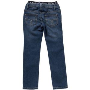 Calvin Klein Jeans Jongens Jeans CBB344 EE2O1, Straight Fit (rechte pijp), blauw (D76), 116 cm